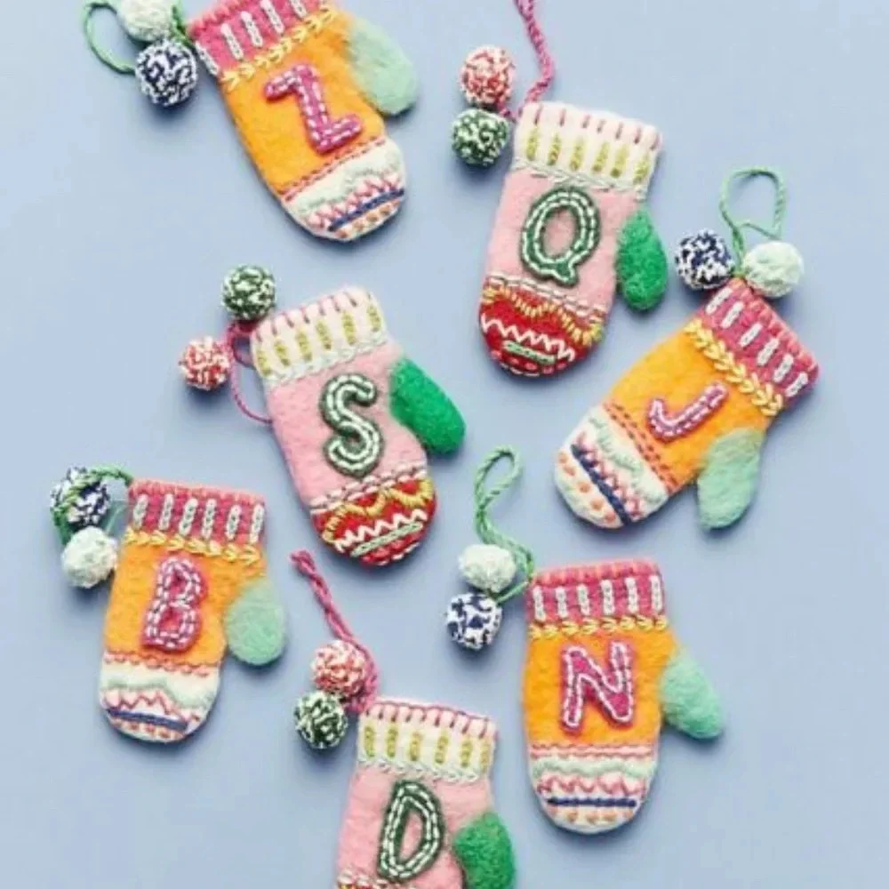 Anthropologie Bundle Up Mitten Ornaments N Z